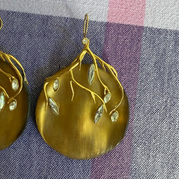 Alexis Bittar Gold Ivy Branch Earrings - Picture 3 of 6